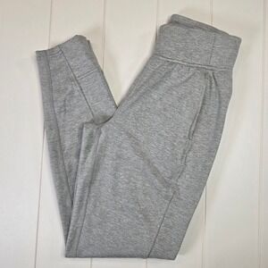 Lululemon Size 2 Its Rulu Run Fleece High Rise Jogger Pants Light Gray LW5FXLS